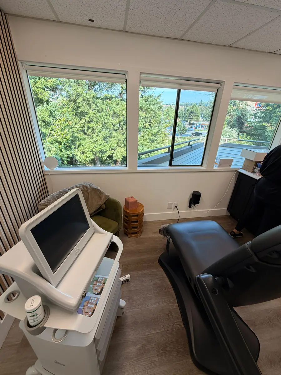 Treatment room at Sherisse Hill Aesthetic Derm cleaned and reset between patients